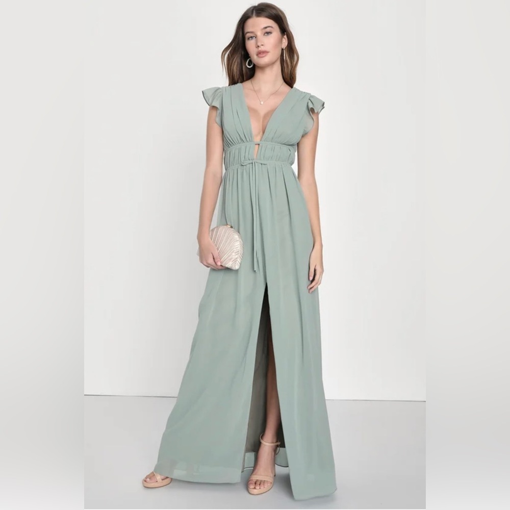 Lulu’s Dress Sage Green Large